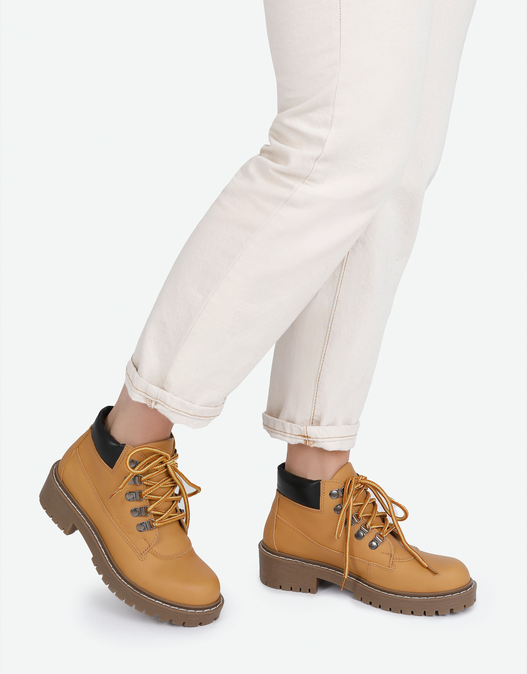 Viamo Borcegos Mujer Mostaza BORCEGO FRANKIE